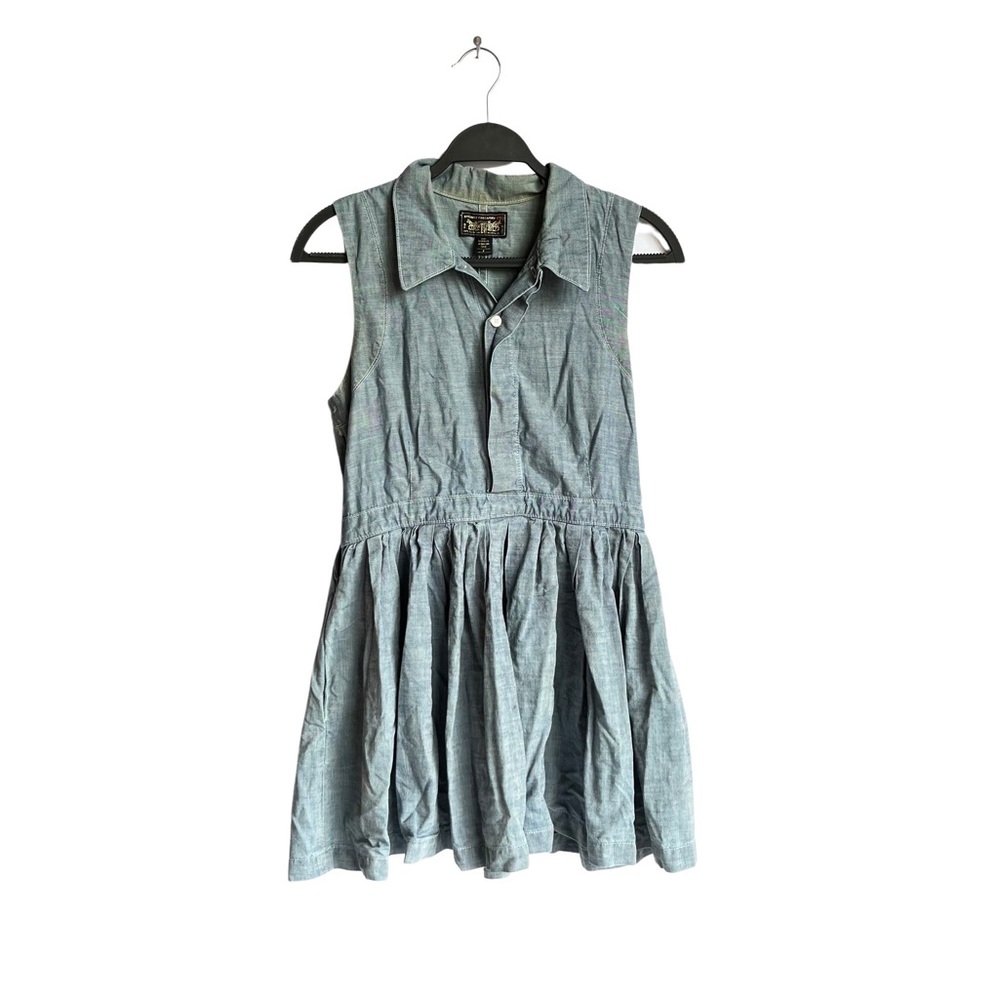 Levi’s x Opening Ceremony blue denim western cowgirl dress w/ pockets size small